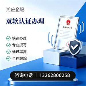 温州双软认证申报服务