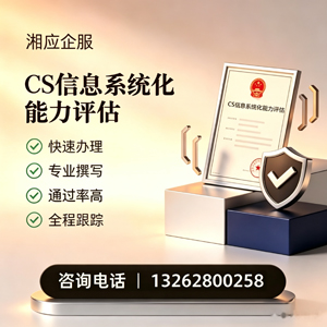 温州CS信息系统化能力评估申报服务